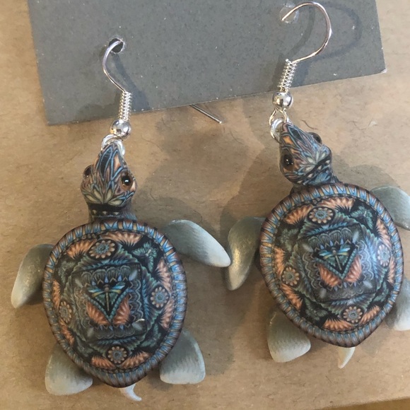Jon Stuart Anderson Sea Turtle Earrings - Picture 7 of 7